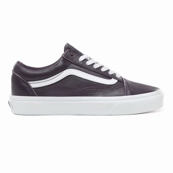 Damske Tenisky Vans Leather Old Skool Biele VA21GKBVR